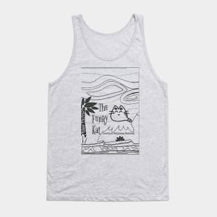 The Funky Kat Creative Wellness Retreat ink drawing Tank Top